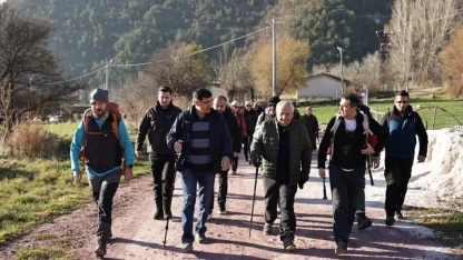 Kütahya’da Gelinkayası mevkiinde doğa yürüyüşü