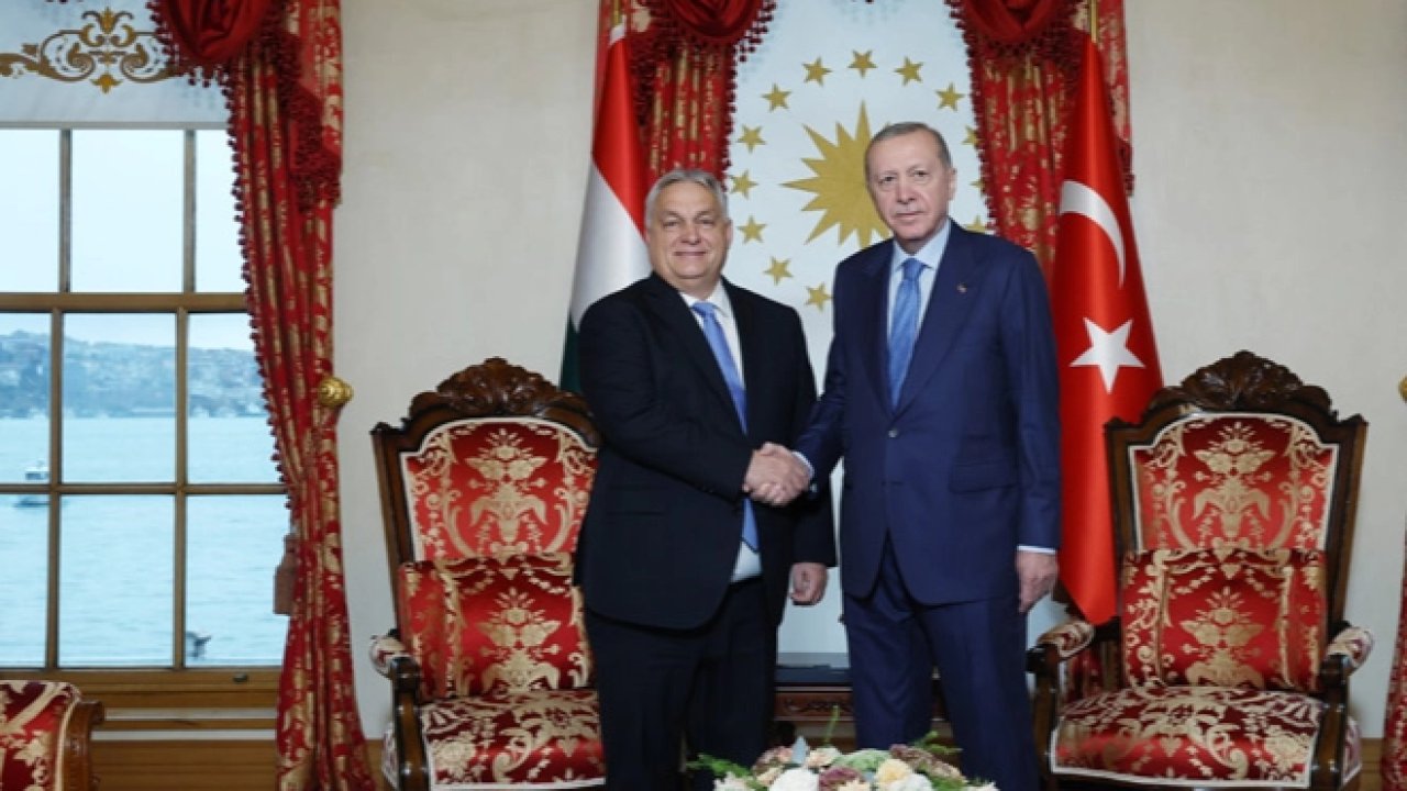 Macaristan Başbakanı Orban Dolmabahçe&#039;de