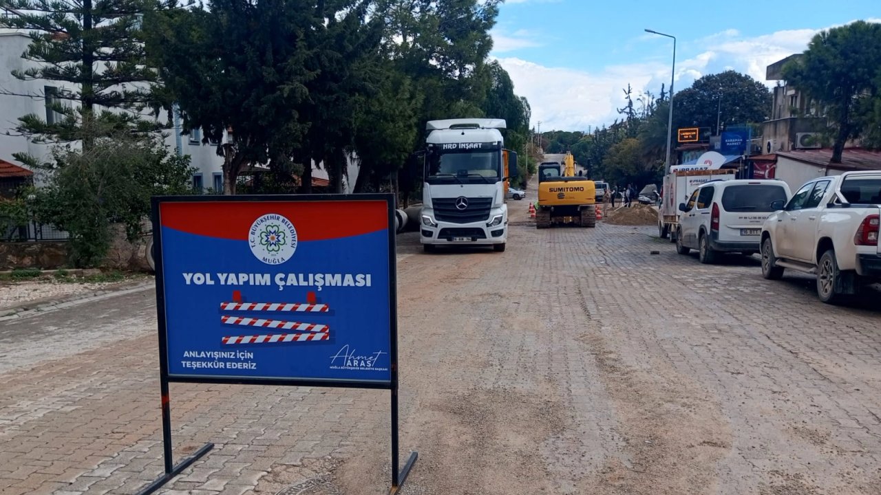 Muğla&#039;dan Datça&#039;nın yolları etap etap yenileniyor