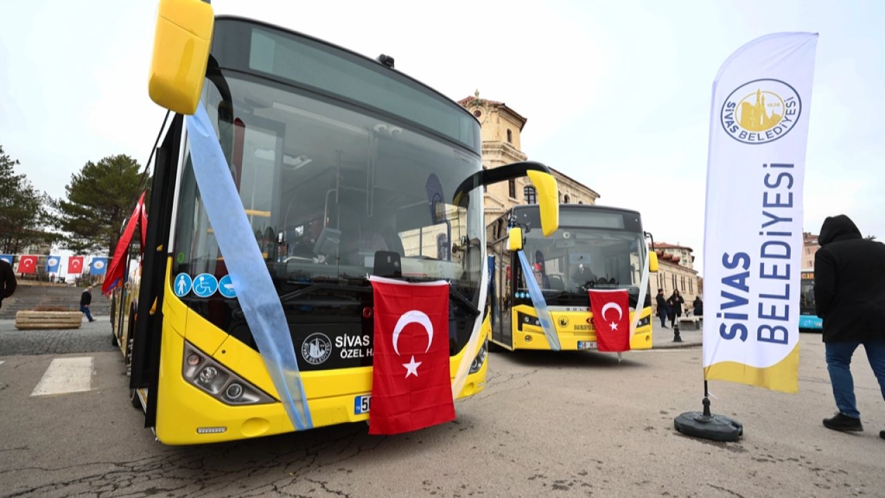 Sivas&#039;ta ulaşım filosu güçleniyor