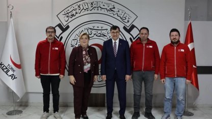 Başkan Kahveci'den Türk Kızılay Kütahya Şubesi’ne ziyaret