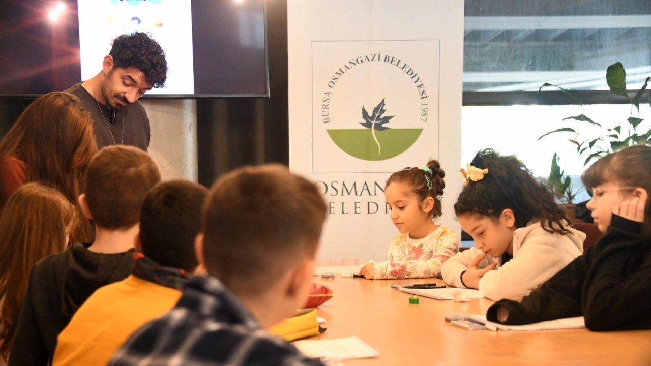 Bursa'da çocuklar Osmangazi’de sanat dolu günler yaşıyor