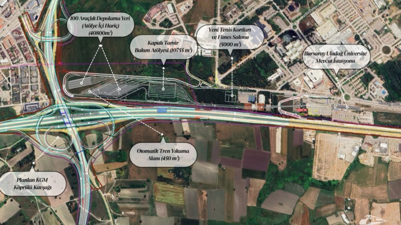 Bursa'da raylı sistem hattı genişliyor