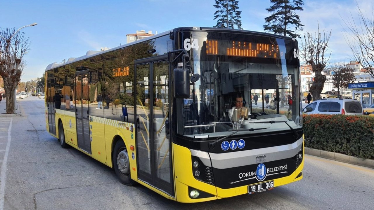 Çorum’da toplu ulaşım araçları rekora imza attı
