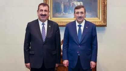 Cumhurbaşkanı Yardımcısı Yılmaz TÜRKYED'i kabul etti