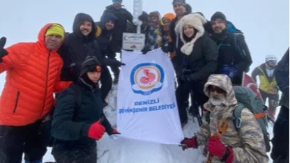 Denizli’de Kazıkbeli Savaşı anısına Honaz Dağı’na zirve tırmanışı