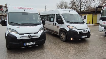 Edirne Süloğlu’na iki yeni minibüs
