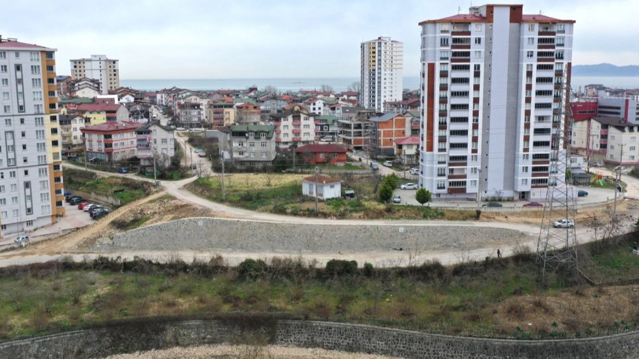 Fatsa Evkaf’ta taş duvar tamamlandı