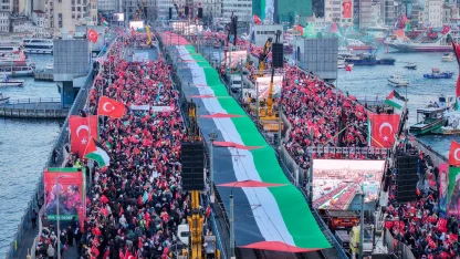 İstanbul Filistin için tek yürek oldu