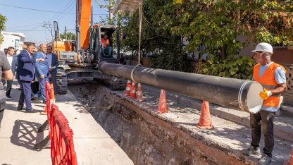 İzmir Sarnıç’ta içme suyu hatları yenileniyor