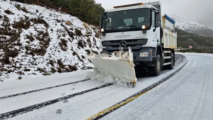 İzmir’in 6 ilçesinde karla mücadele