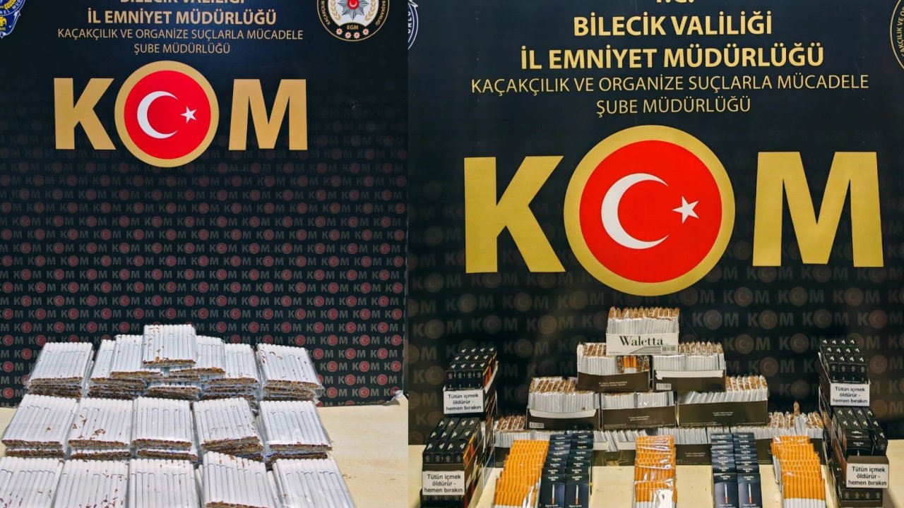 Kaçak tütüne darbe: 7 bin 960 dolu makaron ele geçirildi