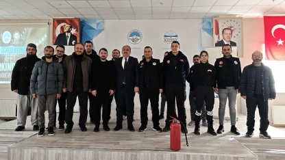 Kayseri itfaiyesinden iki ilçede afet yönetim eğitimi