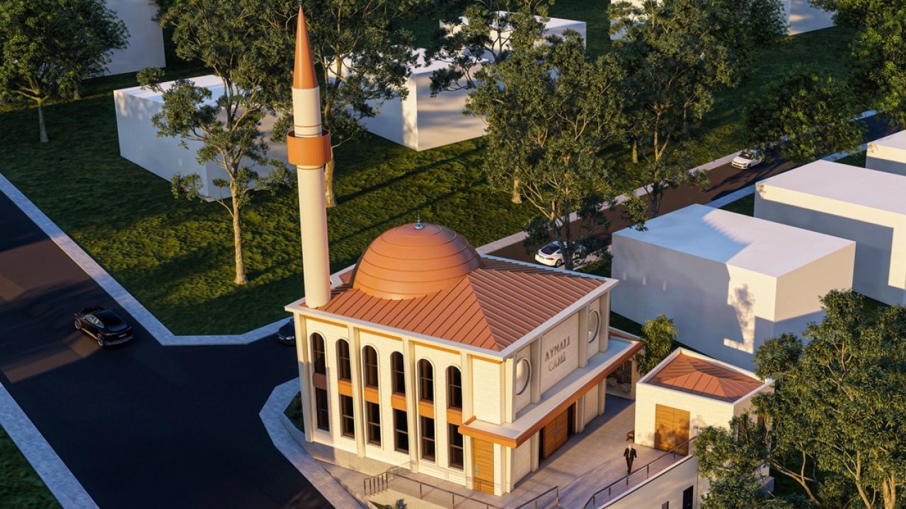 Kayseri Melikgazi'de Aynalı Cami'ye yeni makyaj