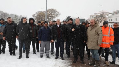 Kayseri Melikgazi'den yoğun kar mesaisi