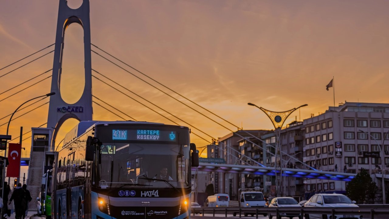 Kocaeli 740 otobüs filosuyla 54 milyondan fazla yolcuya hizmet verdi