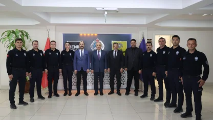 Konya'da komiserliği kazanan zabıta memurları görevde