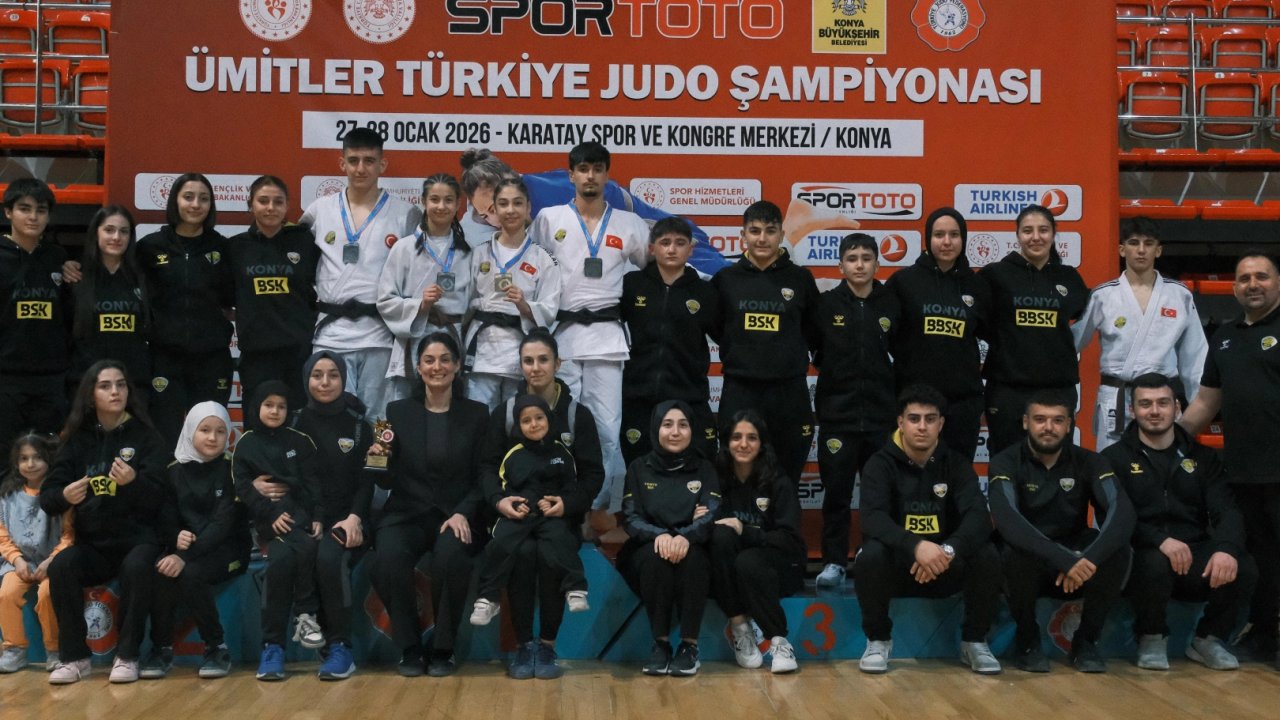 Konya’nın judocuları Türkiye ikinciliğini kazandı