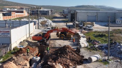 Manisa'da Karaosmanoğlu Sanayi Sitesi’nin çeyrek asırlık altyapısı çilesi son buluyor