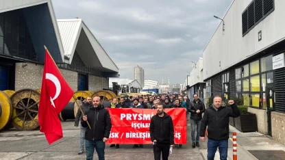 MESS'in dayatmasına karşı Mudanya'da metal işçilerinin eylemleri sürüyor