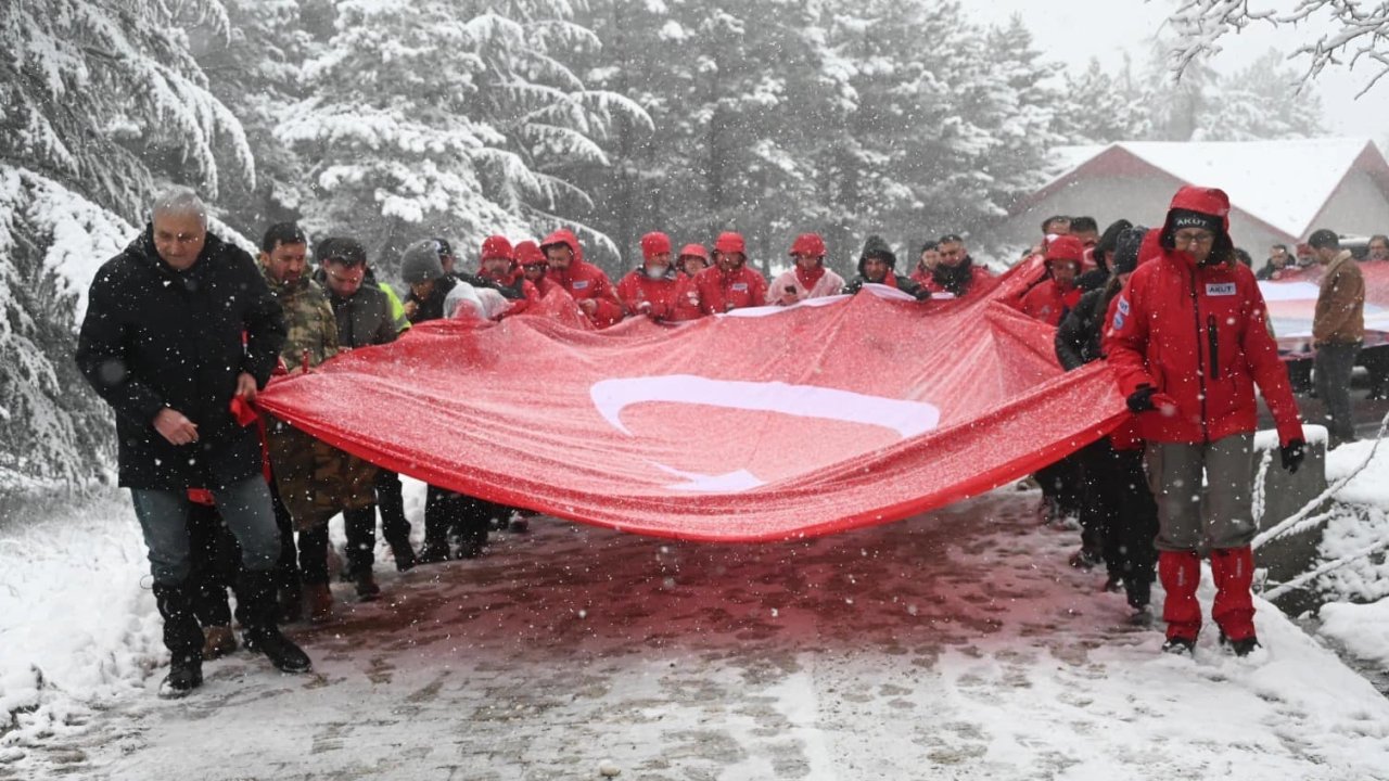 Metristepe’de kar altında tarihe yürüyüş