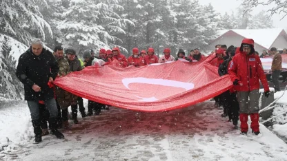 Metristepe’de kar altında tarihe yürüyüş