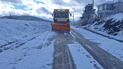 Muğla’da karla mücadele aralıksız devam ediyor