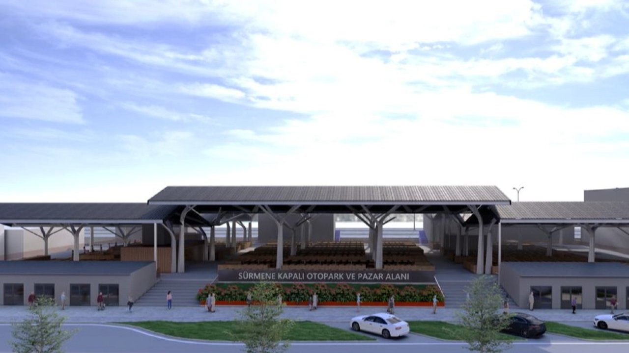 Trabzon Sürmene’ye modern pazar yeri ve kapalı otopark