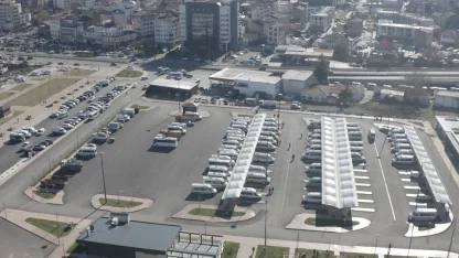 Trabzon'da dolmuşlar yeni yerlerine taşınıyor