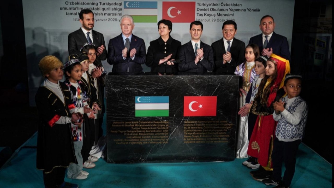 Türkiye’deki Özbekistan Devlet Okulu’nun yapımına yönelik 'Taş Koyuş' merasimi düzenlendi