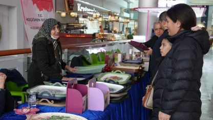 Ankara Keçiören’de konukevi sakinlerinden el emeği sergisi