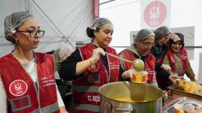 Ankara Keçiören'de sıcak aş ve kumanya ikramı