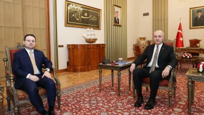 Bakan Gürlek'ten TBMM Başkanı Kurtulmuş'a ziyaret