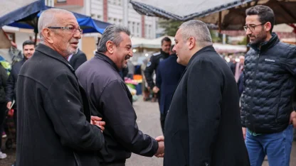 Başkan Özarslan’dan Ayvalı Semt Pazarı’na ziyaret