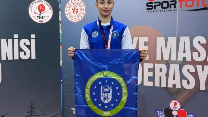 Bursa Büyükşehirli sporcu Özge Yılmaz Türkiye üçüncüsü