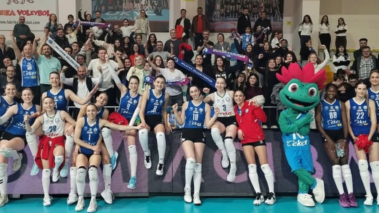 Bursa Nilüfer’in sultanları zorlu maçı kazandı