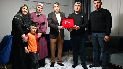 Bursa Yıldırım’da şehit ailesine Ramazan ziyareti