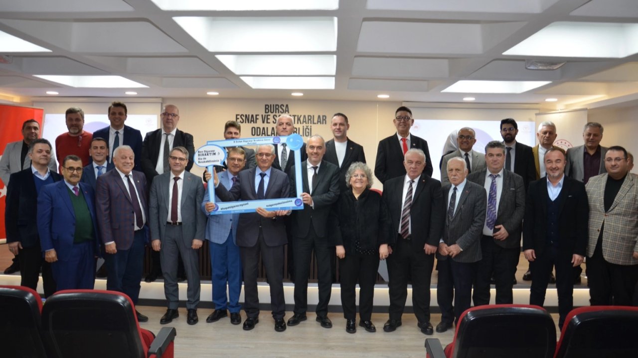 Bursa'da Esnaf Odalarına “Tütün ve Tütün Ürünleriyle Mücadele” eğitimi