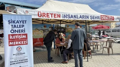 Denizli Büyükşehir pazaryerlerinde halkın nabzını tutuyor