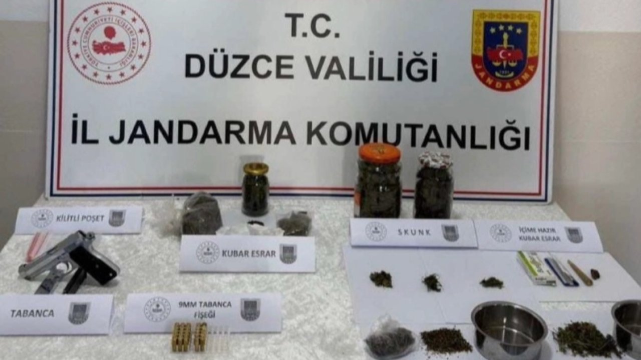 Düzce'de uyuşturucu operasyonu: 2 gözaltı