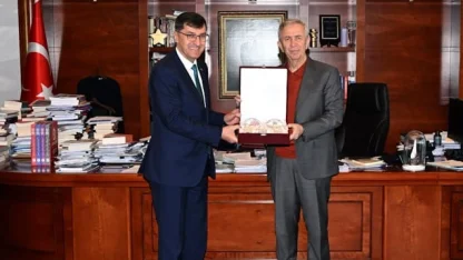 Eyüp Kahveci'den Mansur Yavaş'a ziyaret