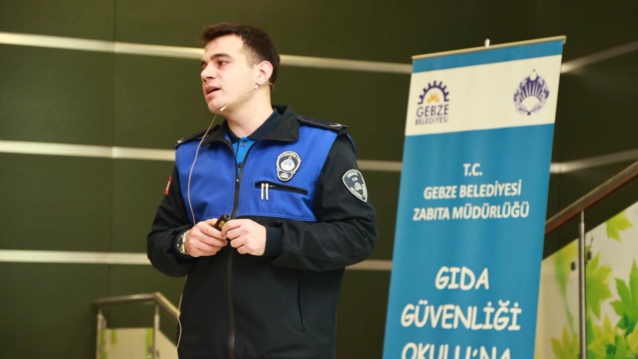 Gebze Zabıtası'ndan 'güvenilir gıda' eğitimi