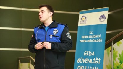 Gebze Zabıtası'ndan 'güvenilir gıda' eğitimi