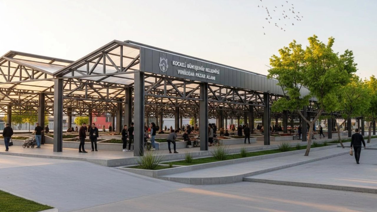 Kocaeli İzmit'te modern kapalı pazar alanı geliyor