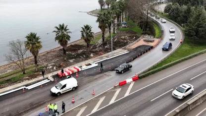 Kocaeli’de Başiskele Koridor Projesi’nde yeni yan yol açıldı
