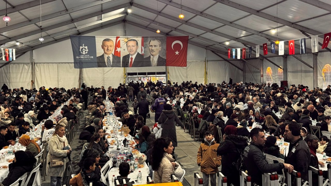 Kocaeli'de Ramazan Çadırı’nda kalpler aşkla doldu