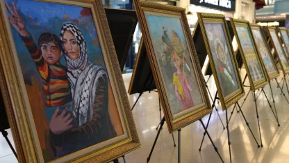 Konya'da Gazzeli çocuklardan 'Sessiz Fırçalar'