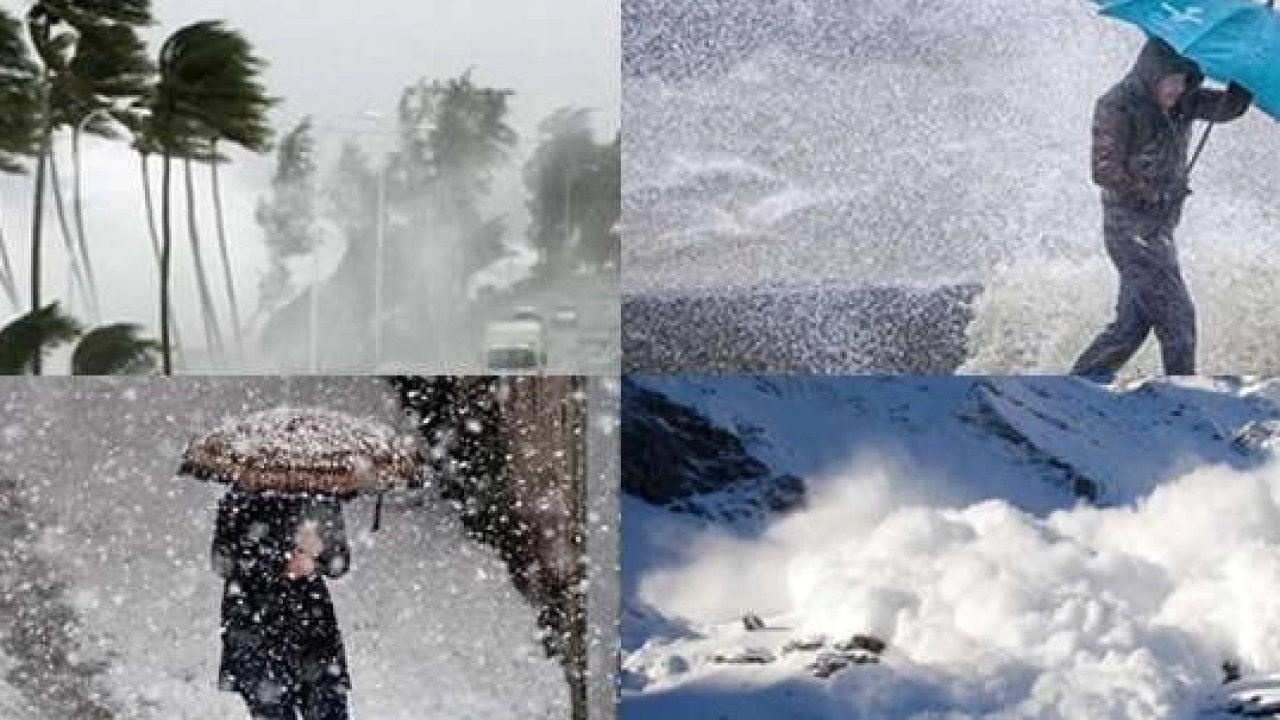 Kuvvetli yağış, fırtına ve çığ tehlikesi kapıda