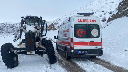 Malatya'da ekipler karla mücadele için seferber