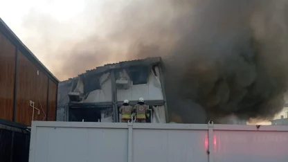 Manisa’da işçi konteynerinde çıkan yangın kontrol altına alındı